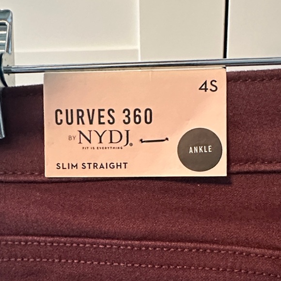 NYDJ Curves 360 Burgundy Jeans - Picture 3 of 6